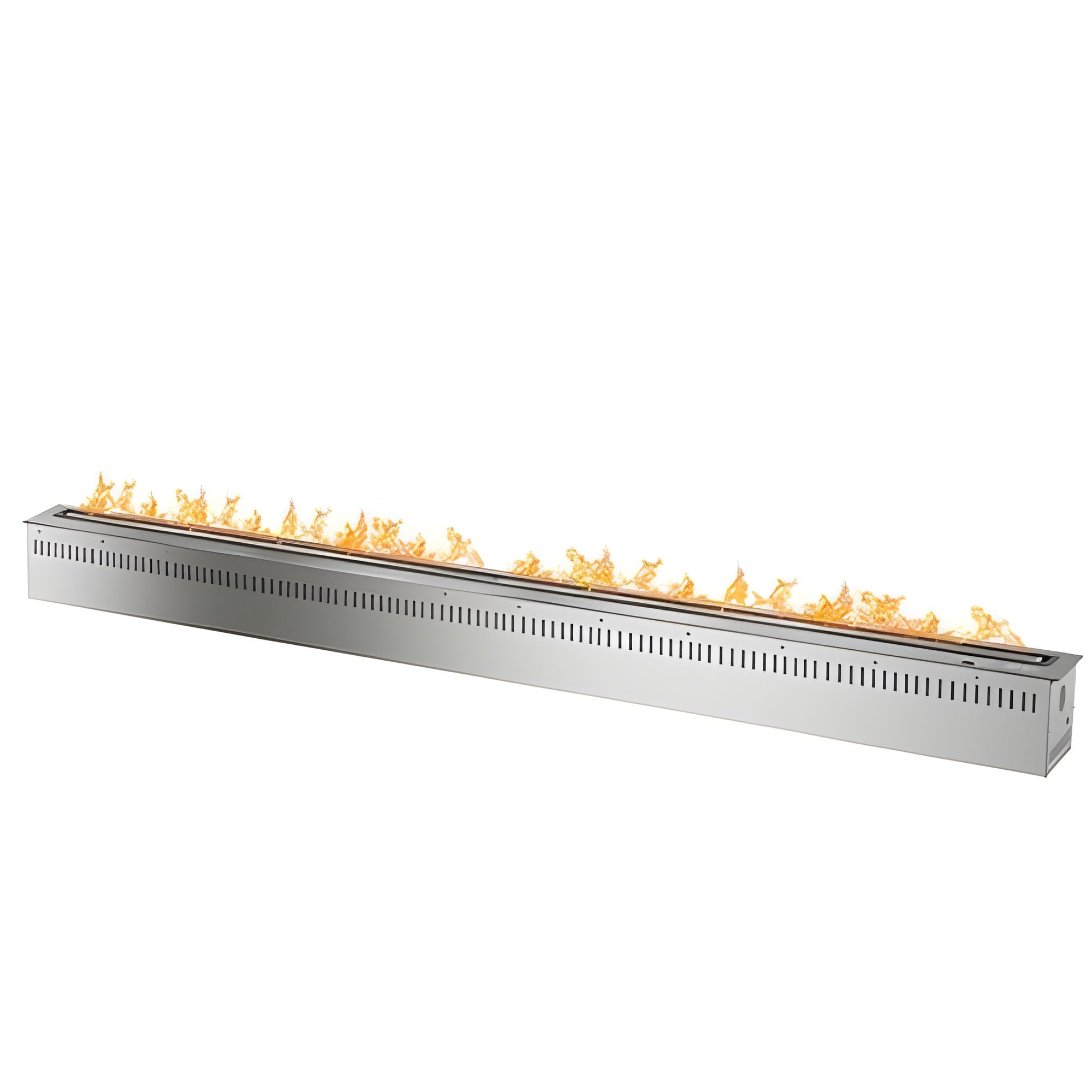 The Bio Flame 72-Inch Smart Ethanol Burner SKU RC-72-Silver-SMART