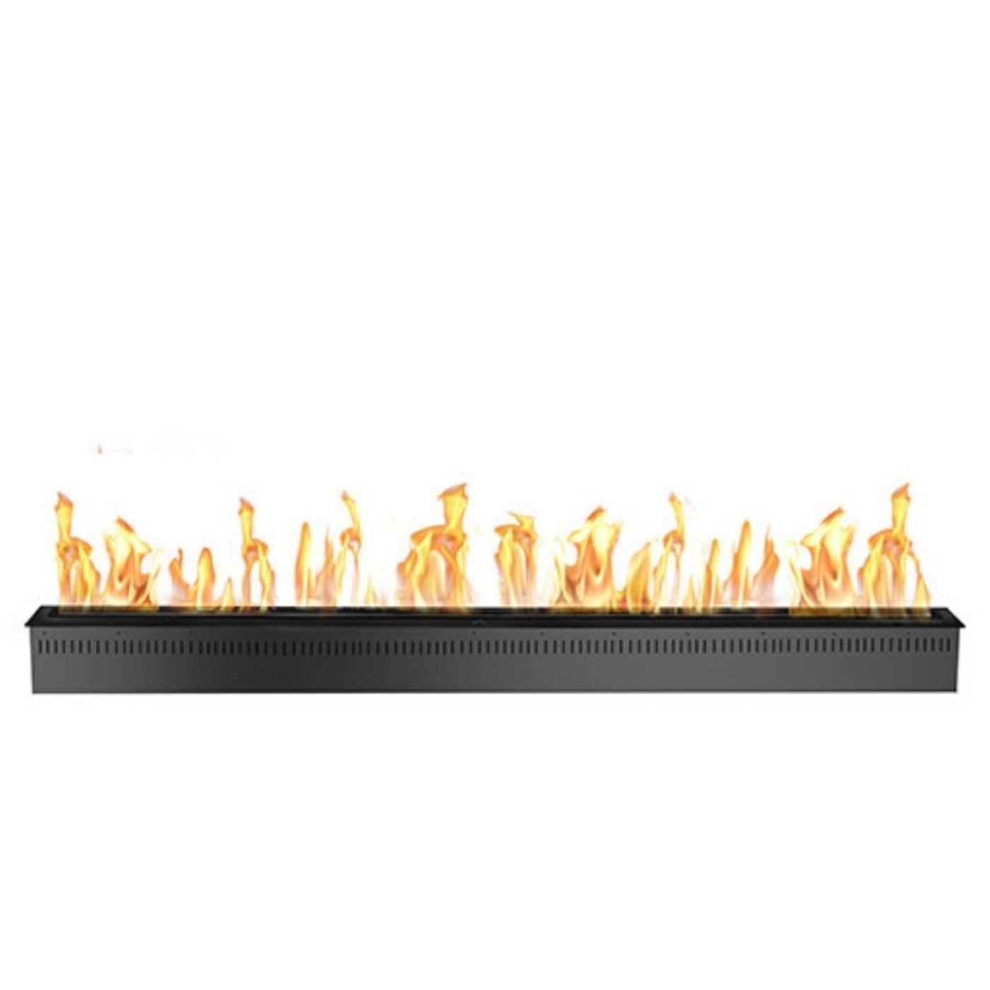 The Bio Flame 72-Inch Smart Ethanol Burner SKU RC-72-Silver-SMART