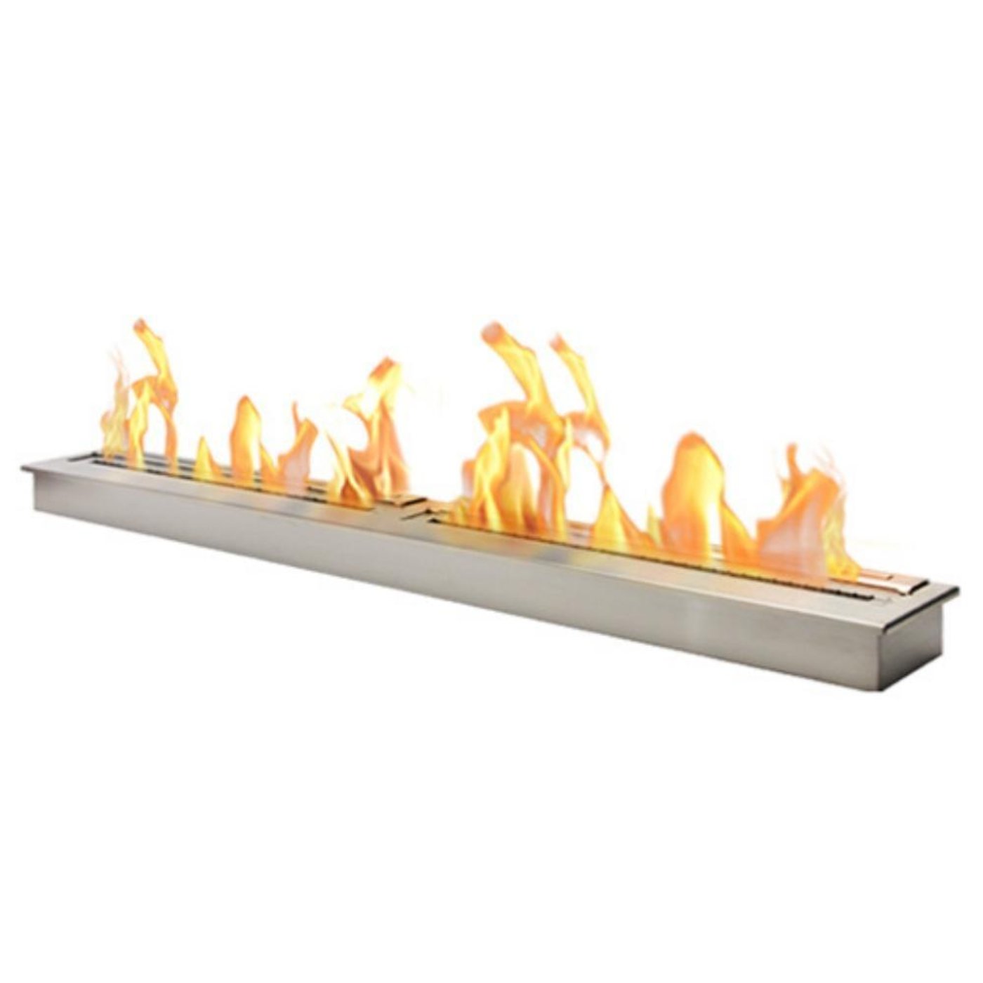 The Bio Flame 84-Inch Ethanol Fireplace Burner SKU EB-84-Silver