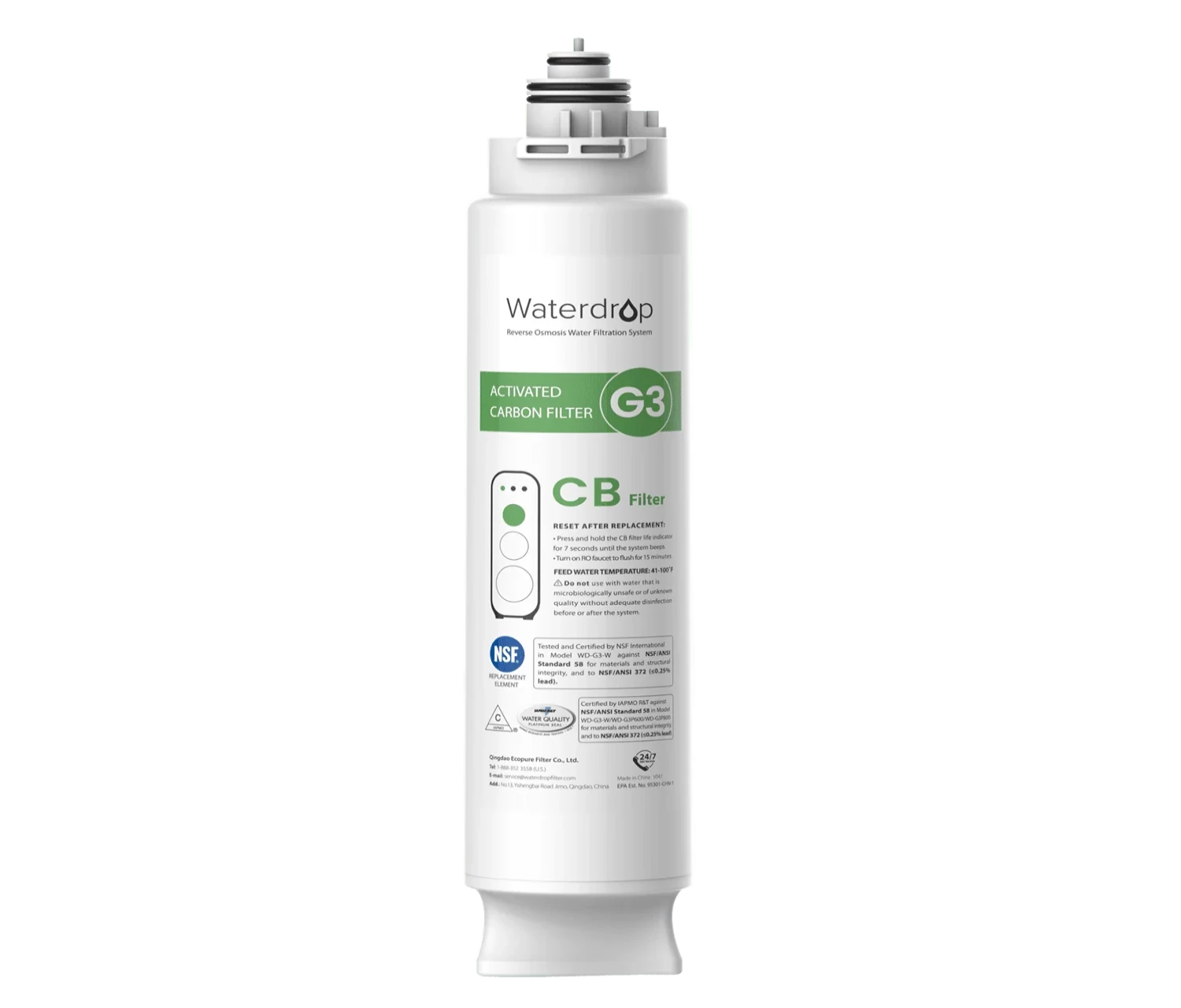 WaterDrop Replacement Filter SKU WD-G3-N3CB