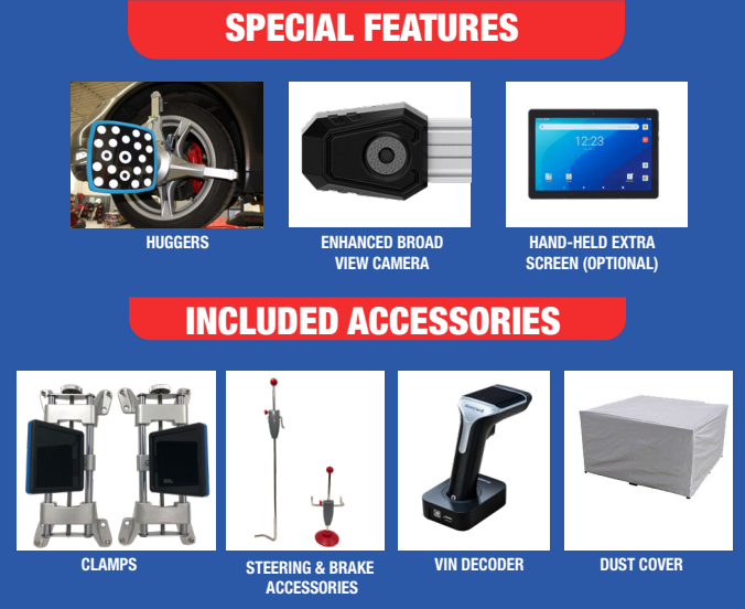 Launch Tech USA X881 Pro Mobile 3D Wheel Aligner SKU 702020046